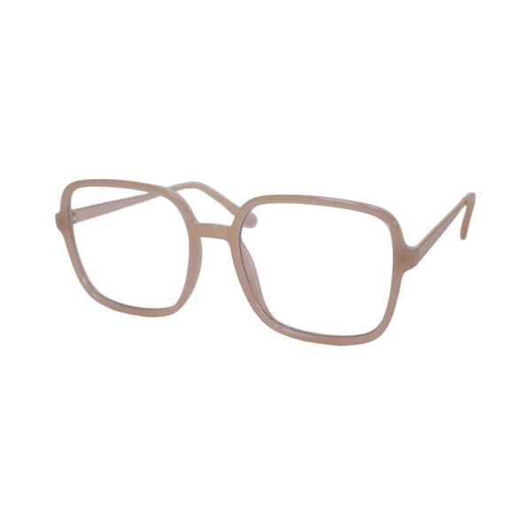 Quay Australia 9 TO 5 Square Blue Light Glasses - Peach/Clear Blue Light - NWT - Picture 4 of 8